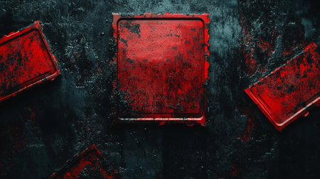 Black Friday clearance background with huge red stamps, dynamic sale banners, and flashing 'limited time offer' signsの素材