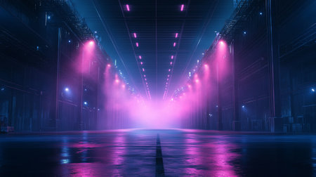 Blank concert stage background with copy space for your design.の素材