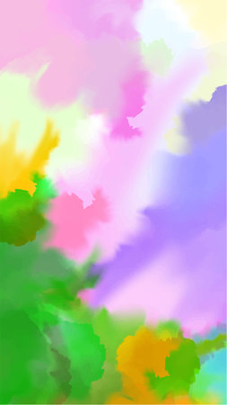 Abstract green watercolor background.Hand painted watercolor. vectorのイラスト素材