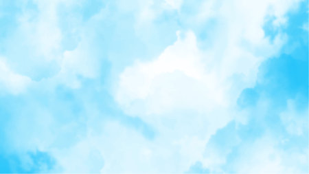 Abstract blue watercolor background.Hand painted watercolor. vectorのイラスト素材