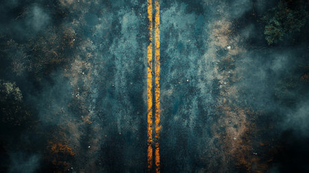 Road background with copy space for your design.の素材