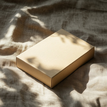 Mockup box on white background.の素材