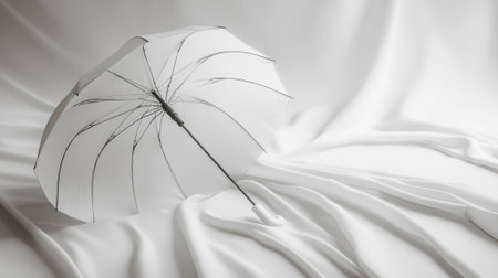 Blank umbrella mockup for your design.の素材