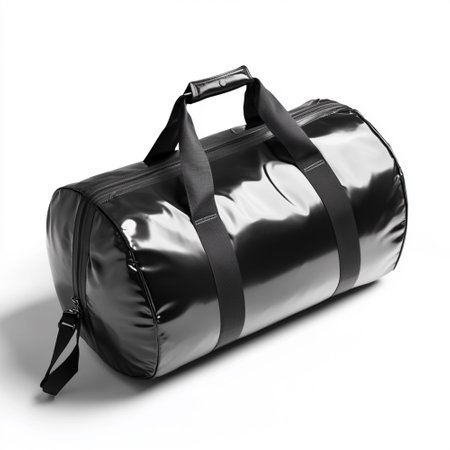 mockup blank sport bag for your design.の素材