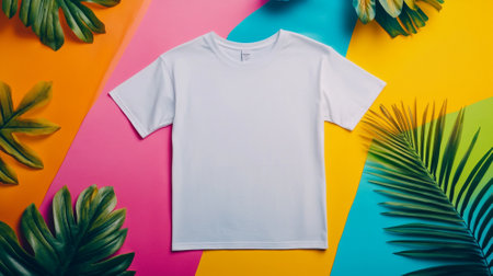 Mock up T-shirt for your design.の素材