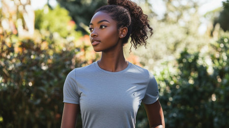 Mock up T-shirt for your design.の素材