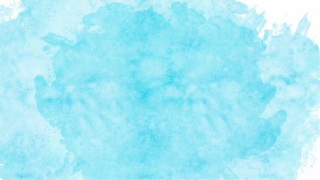 Blue watercolor background with copyspace for your design. vector.のイラスト素材