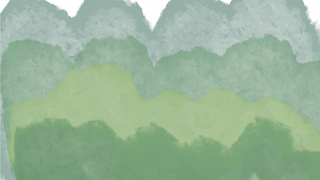 Green watercolor background with copyspace for your design. vector.のイラスト素材