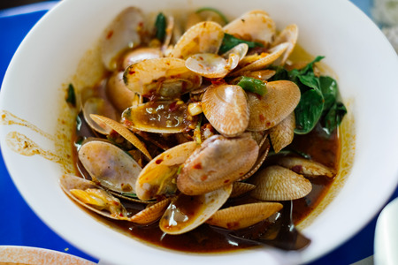 Spicy Fried Clamの写真素材