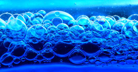 Colorfull abstract from blue bubblesの写真素材