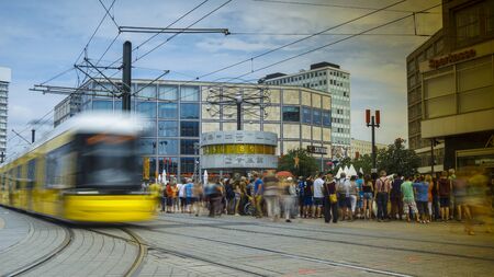 BERLIN, GERMANY - circa 2016: Famous World Clock located in Alexanderplatz in Berlin, Germanyのeditorial素材