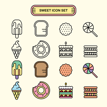 Sweet tooth iconのイラスト素材