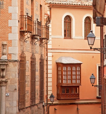 Nice houses in the old town の写真素材