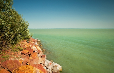 Lake Balaton, Hungary の写真素材