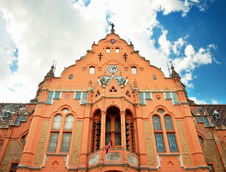 Nice house in the old town のeditorial素材