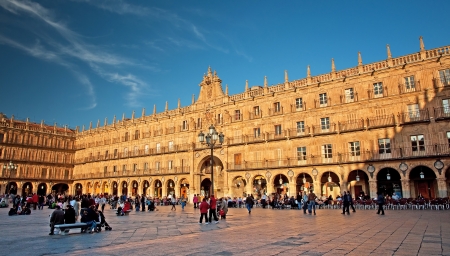 Plaza Mayor of Salamanca, Spain のeditorial素材
