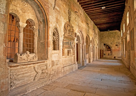 Cloister of Salamanca, Spainの写真素材