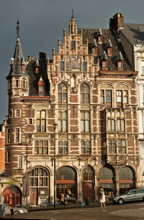 Monumental houses in Brussels, capital of Belgiumの写真素材