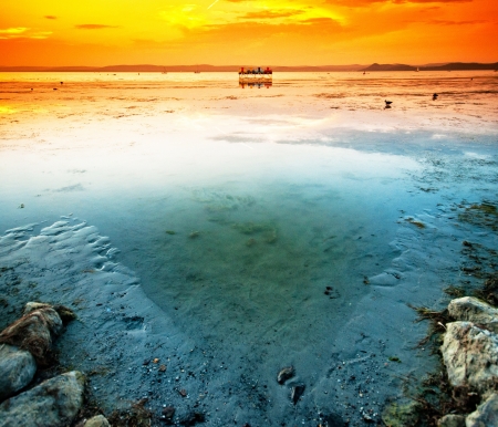Lake Balaton, Hungaryの写真素材