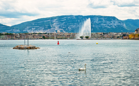 City of Geneva, Switzerlandの写真素材