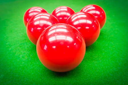 snooker ball on the tableの写真素材