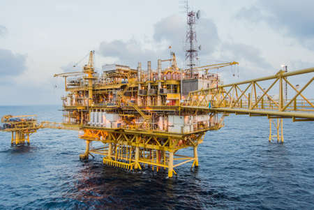 oil platform on the seaのeditorial素材