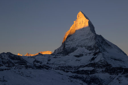 The Matterhorn at sunrise.の写真素材