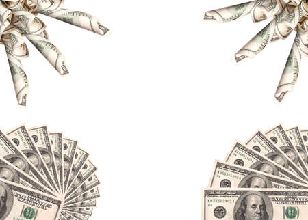 Background with money american hundred dollar bills