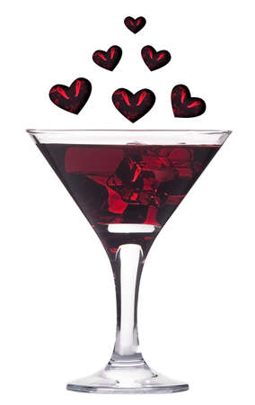 Valentines Day celebration concept  isolated on a white backgroundの写真素材