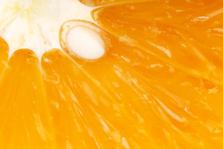 fresh orange with leave macro background