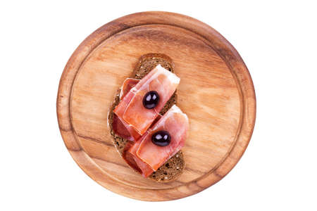 tasty sandwich isolated on a white backgroundの写真素材