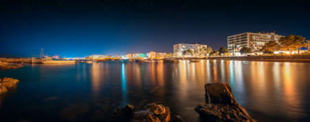 Ibiza island night view
