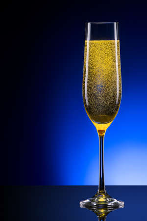 luxury glass of champagneの写真素材