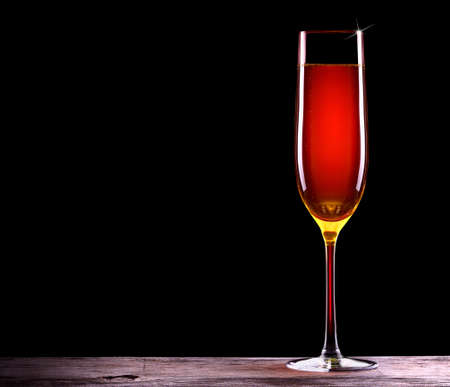 luxury glass of champagneの写真素材