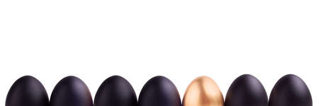 Success Symbol Concept with gold eggの写真素材