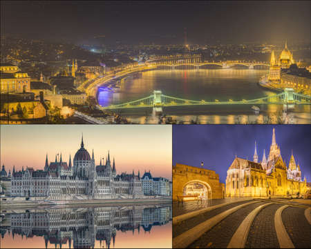 The beauty panorama of attractions Budapest.の写真素材