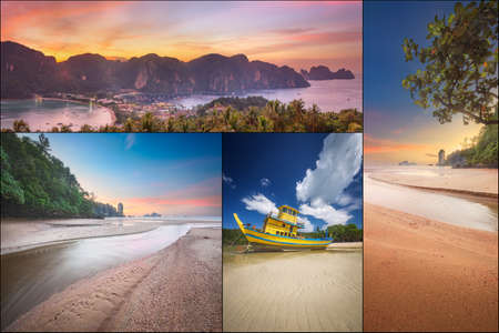 The beautiful panorama of Thailanda and islands. Asiaの写真素材