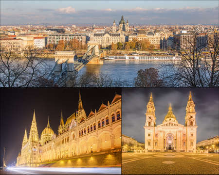 The beauty panorama of attractions Budapest.の写真素材