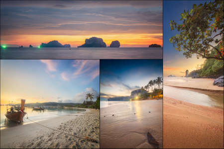 The beautiful panorama of Thailanda and islands. Asiaの写真素材