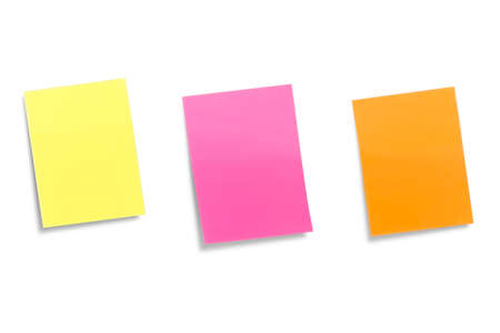 Color stickers isolated on a white background.