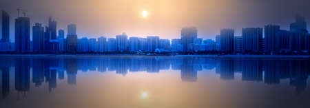 Abu Dhabi Skylineの写真素材