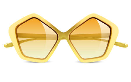 realistic vector illustration of sunglassesのイラスト素材