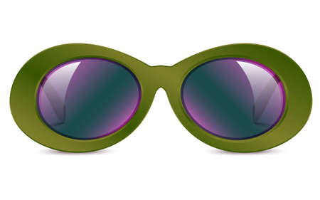 realistic vector illustration of sunglassesのイラスト素材