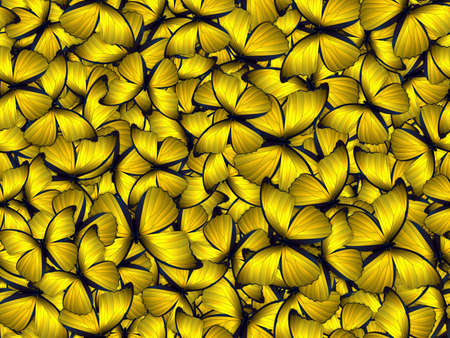 Seamless pattern with lot of different butterflysの写真素材