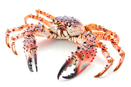 King Crab isolated on white background.の素材