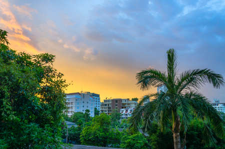 Cityscape of Thong-Lorの写真素材