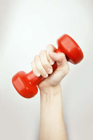 Young woman is doing exercise.の写真素材