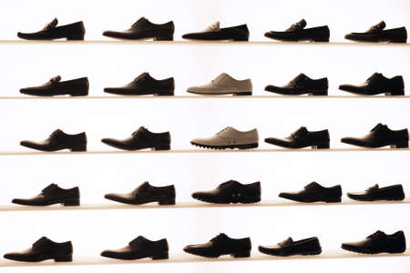 Shoes on displayの写真素材