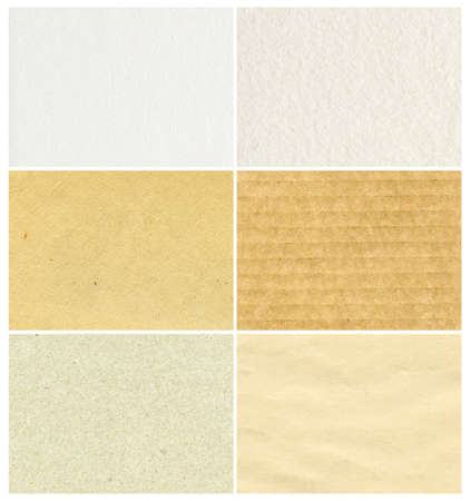 PAPER TEXTURE COLLECTION  SET OF  6 NATURAL COLOR BACKGROUNDSの写真素材