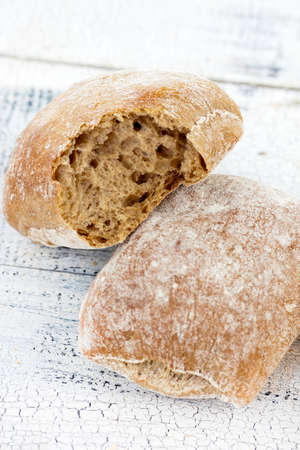Bread on vintage background